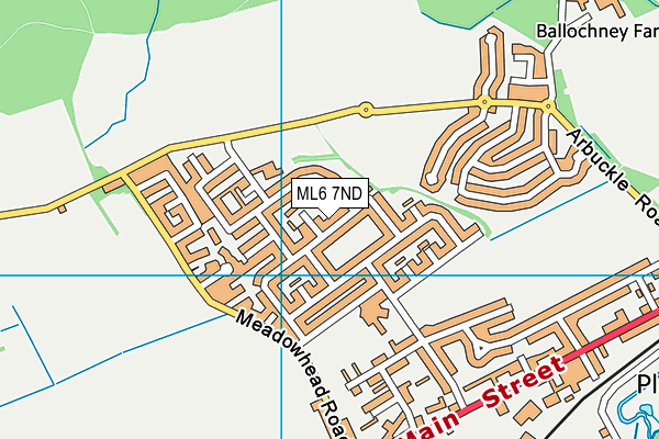 ML6 7ND map - OS VectorMap District (Ordnance Survey)