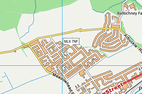 ML6 7NF map - OS VectorMap District (Ordnance Survey)