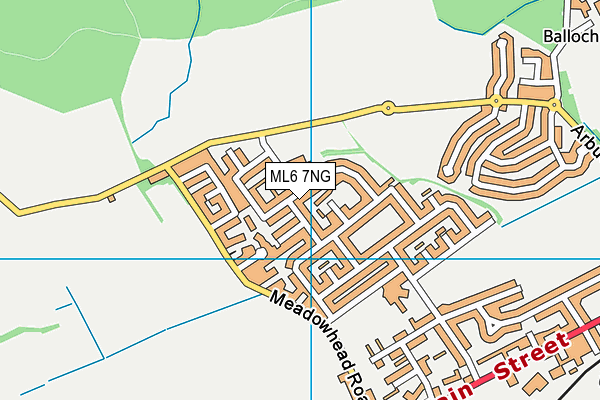 ML6 7NG map - OS VectorMap District (Ordnance Survey)