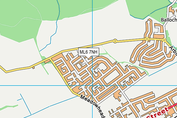 ML6 7NH map - OS VectorMap District (Ordnance Survey)