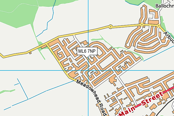 ML6 7NP map - OS VectorMap District (Ordnance Survey)