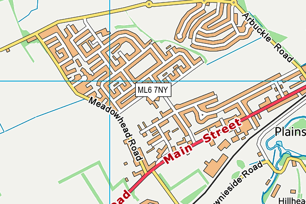 ML6 7NY map - OS VectorMap District (Ordnance Survey)