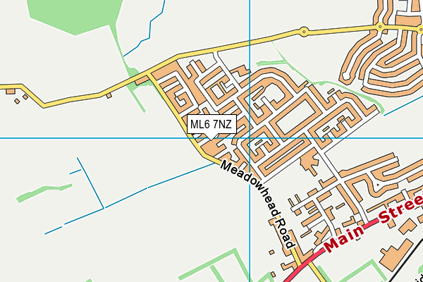 ML6 7NZ map - OS VectorMap District (Ordnance Survey)