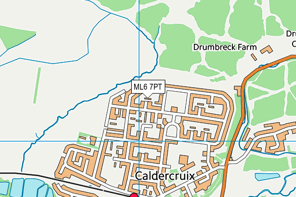 ML6 7PT map - OS VectorMap District (Ordnance Survey)