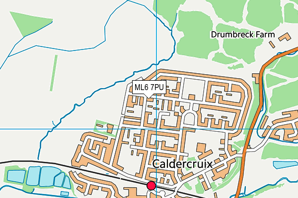 ML6 7PU map - OS VectorMap District (Ordnance Survey)