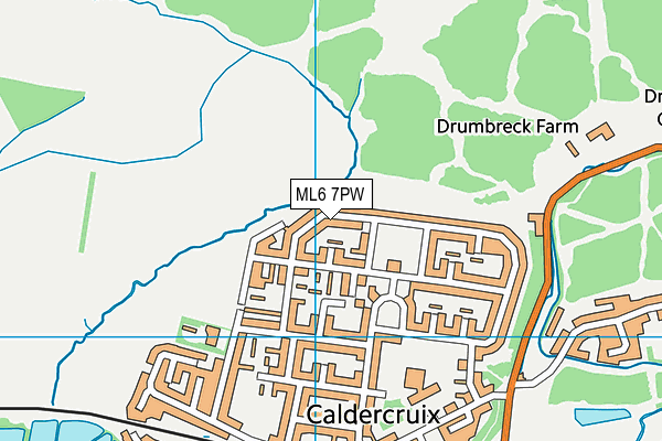 ML6 7PW map - OS VectorMap District (Ordnance Survey)