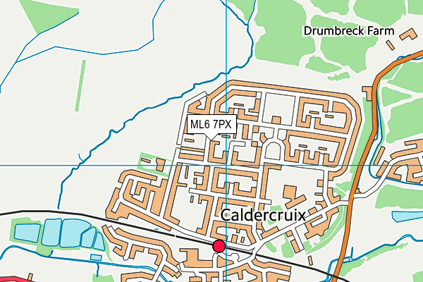 ML6 7PX map - OS VectorMap District (Ordnance Survey)