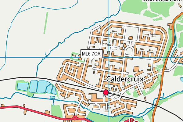 ML6 7QA map - OS VectorMap District (Ordnance Survey)