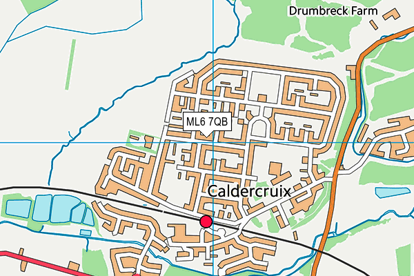 ML6 7QB map - OS VectorMap District (Ordnance Survey)