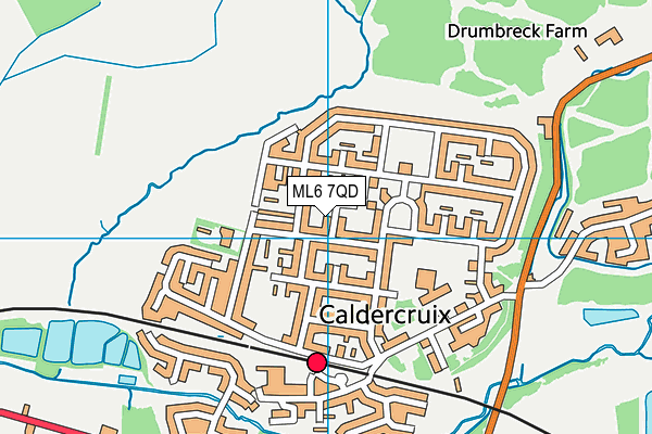 ML6 7QD map - OS VectorMap District (Ordnance Survey)