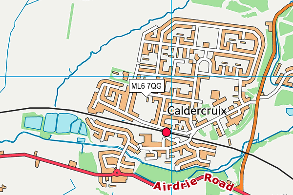 ML6 7QG map - OS VectorMap District (Ordnance Survey)