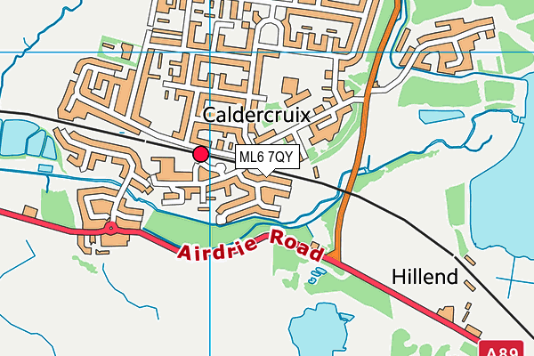 ML6 7QY map - OS VectorMap District (Ordnance Survey)