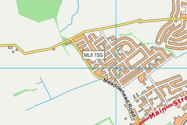 ML6 7SG map - OS VectorMap District (Ordnance Survey)