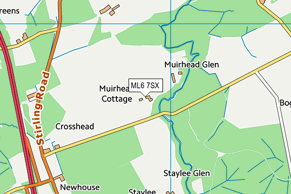 ML6 7SX map - OS VectorMap District (Ordnance Survey)