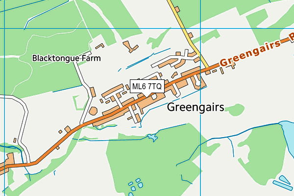 ML6 7TQ map - OS VectorMap District (Ordnance Survey)