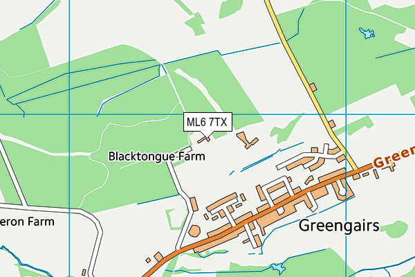 ML6 7TX map - OS VectorMap District (Ordnance Survey)