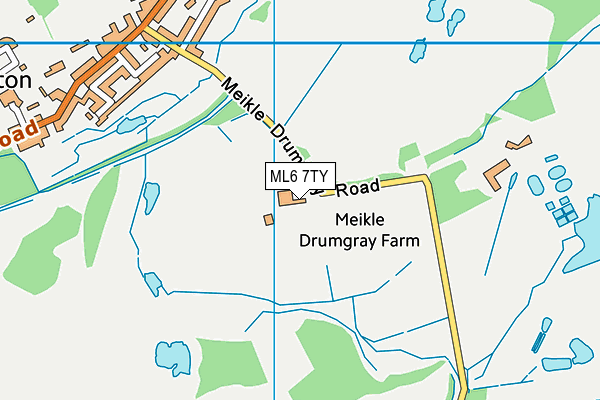 ML6 7TY map - OS VectorMap District (Ordnance Survey)