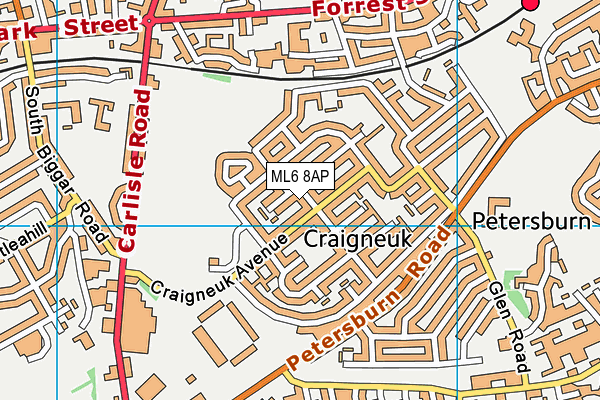 ML6 8AP map - OS VectorMap District (Ordnance Survey)