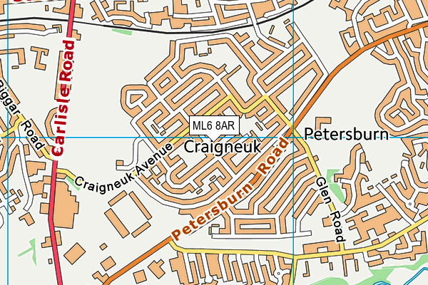 ML6 8AR map - OS VectorMap District (Ordnance Survey)