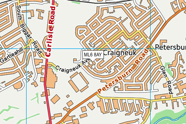 ML6 8AY map - OS VectorMap District (Ordnance Survey)