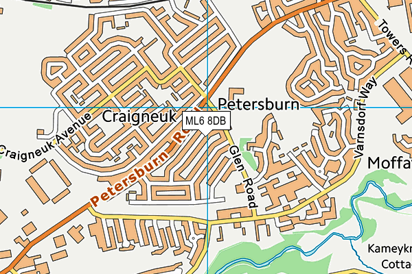 ML6 8DB map - OS VectorMap District (Ordnance Survey)