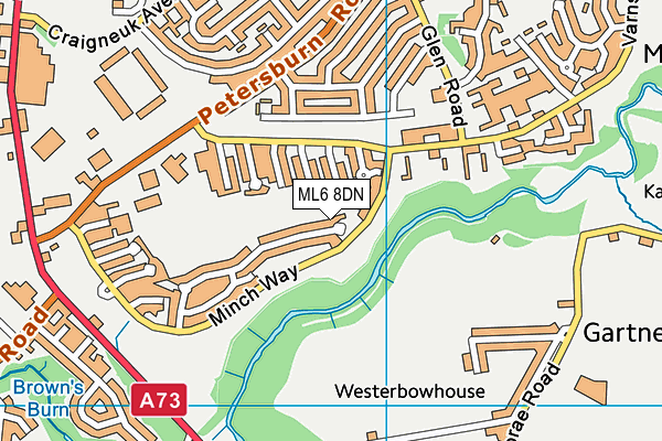 ML6 8DN map - OS VectorMap District (Ordnance Survey)