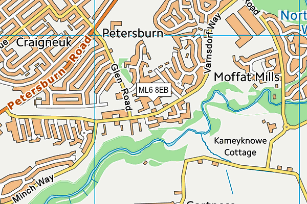 ML6 8EB map - OS VectorMap District (Ordnance Survey)