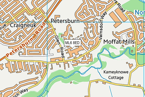 ML6 8ED map - OS VectorMap District (Ordnance Survey)