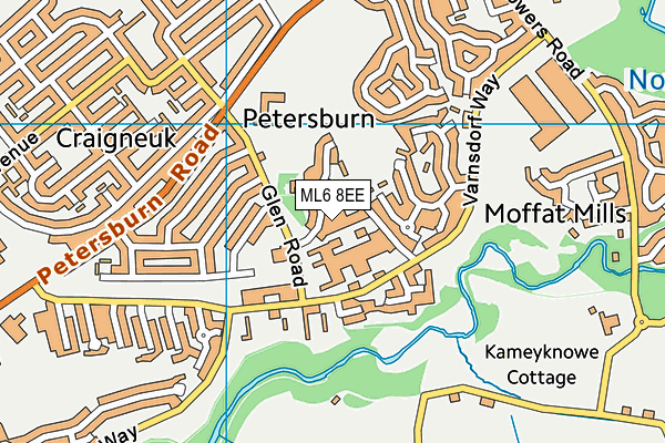 ML6 8EE map - OS VectorMap District (Ordnance Survey)