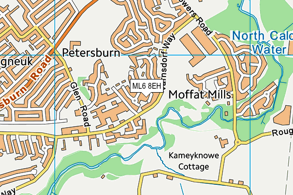 ML6 8EH map - OS VectorMap District (Ordnance Survey)