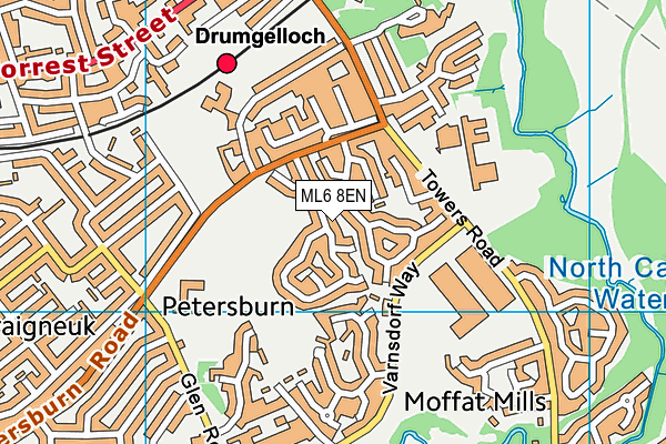 ML6 8EN map - OS VectorMap District (Ordnance Survey)