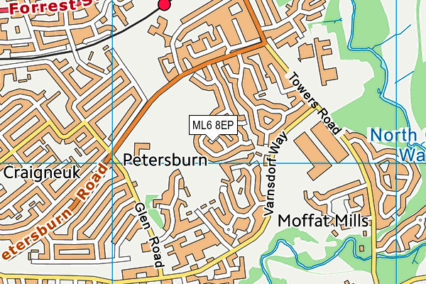 ML6 8EP map - OS VectorMap District (Ordnance Survey)