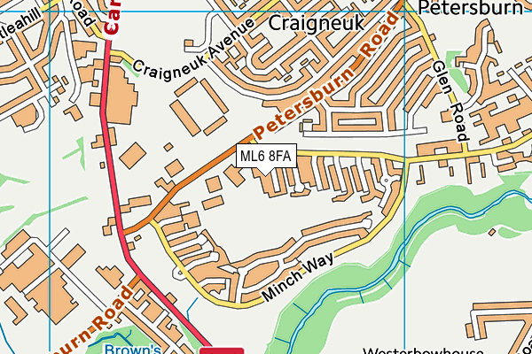 ML6 8FA map - OS VectorMap District (Ordnance Survey)