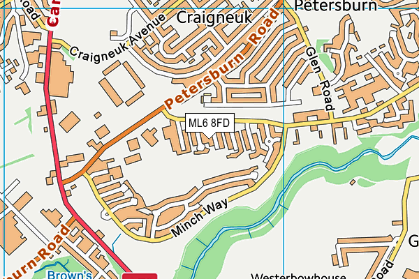 ML6 8FD map - OS VectorMap District (Ordnance Survey)