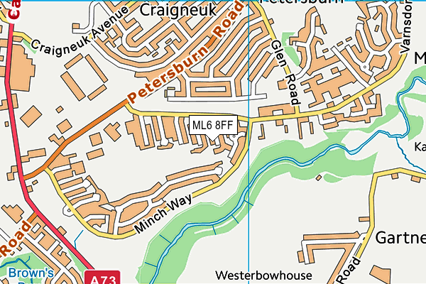 ML6 8FF map - OS VectorMap District (Ordnance Survey)