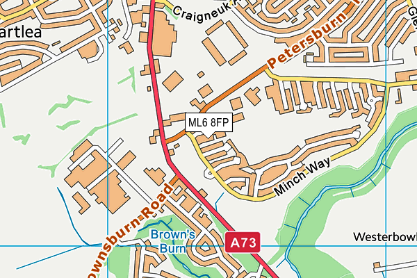 ML6 8FP map - OS VectorMap District (Ordnance Survey)