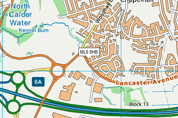 ML6 8HB map - OS VectorMap District (Ordnance Survey)