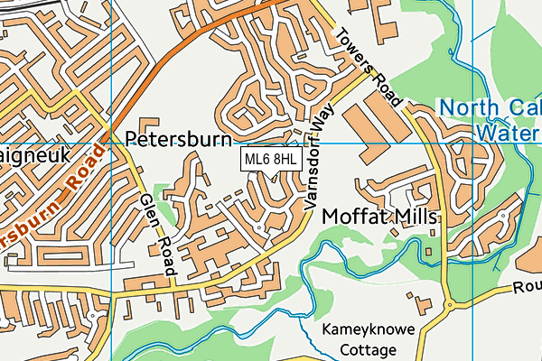 ML6 8HL map - OS VectorMap District (Ordnance Survey)