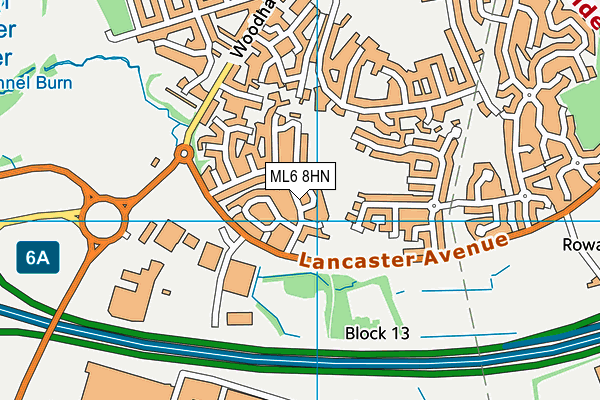 ML6 8HN map - OS VectorMap District (Ordnance Survey)