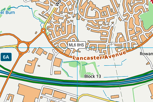 ML6 8HS map - OS VectorMap District (Ordnance Survey)