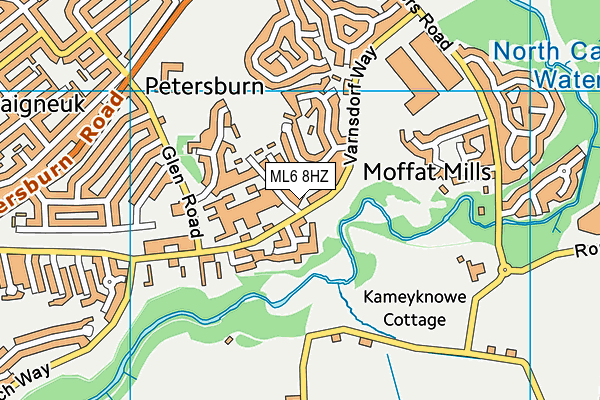 ML6 8HZ map - OS VectorMap District (Ordnance Survey)