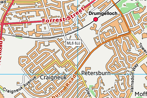 ML6 8JJ map - OS VectorMap District (Ordnance Survey)