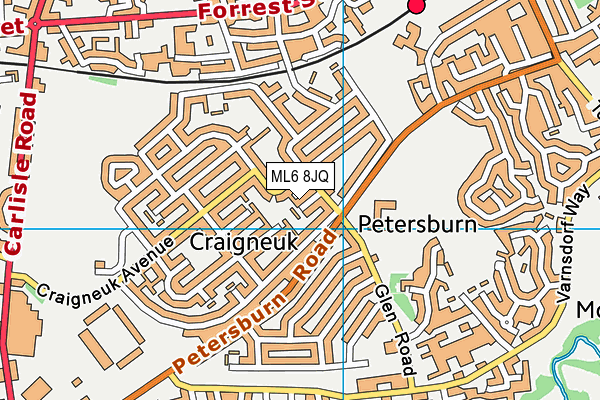 ML6 8JQ map - OS VectorMap District (Ordnance Survey)