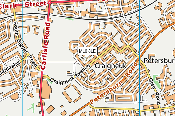 ML6 8LE map - OS VectorMap District (Ordnance Survey)