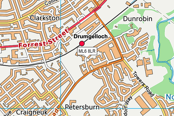 ML6 8LR map - OS VectorMap District (Ordnance Survey)