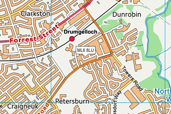 ML6 8LU map - OS VectorMap District (Ordnance Survey)