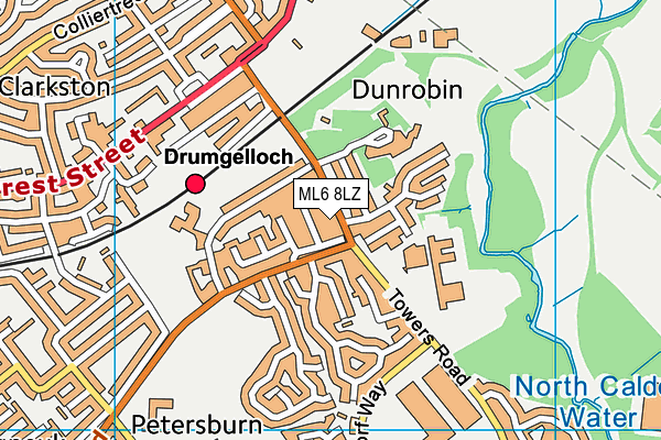 ML6 8LZ map - OS VectorMap District (Ordnance Survey)