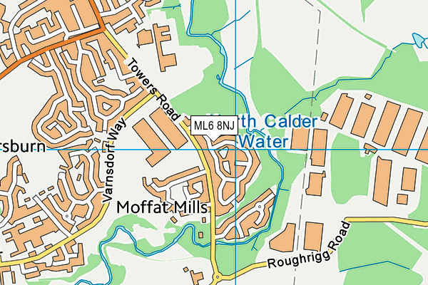 ML6 8NJ map - OS VectorMap District (Ordnance Survey)