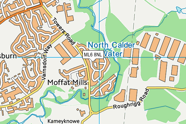 ML6 8NL map - OS VectorMap District (Ordnance Survey)