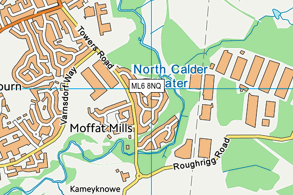 ML6 8NQ map - OS VectorMap District (Ordnance Survey)